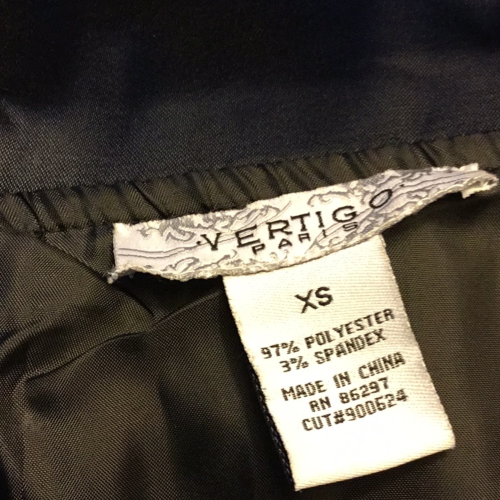 Vertigo Paris Black Dress $60 Size Xtra Small - Picture 3 of 5